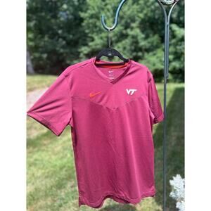 Nike Men's Tee Medium Dri-Fit Virginia Tech Hokies Maroon